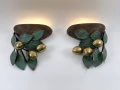  Hans M ller Set of Two Rare Amazing Mid Century Brass Lemon Sconces by Hans M ller 1970s - 4498789