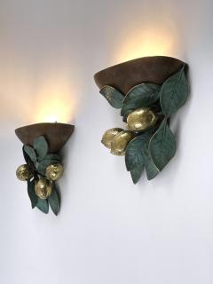  Hans M ller Set of Two Rare Amazing Mid Century Brass Lemon Sconces by Hans M ller 1970s - 4498791