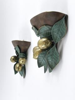  Hans M ller Set of Two Rare Amazing Mid Century Brass Lemon Sconces by Hans M ller 1970s - 4498792