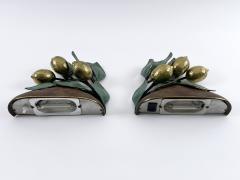  Hans M ller Set of Two Rare Amazing Mid Century Brass Lemon Sconces by Hans M ller 1970s - 4498796