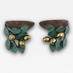  Hans M ller Set of Two Rare Amazing Mid Century Brass Lemon Sconces by Hans M ller 1970s - 4500130