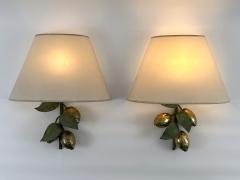  Hans M ller Set of Two Rare Large Mid Century Brass Lemon Sconces by Hans M ller 1970s - 4498772