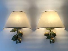 Hans M ller Set of Two Rare Large Mid Century Brass Lemon Sconces by Hans M ller 1970s - 4498774