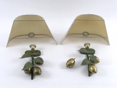  Hans M ller Set of Two Rare Large Mid Century Brass Lemon Sconces by Hans M ller 1970s - 4498782