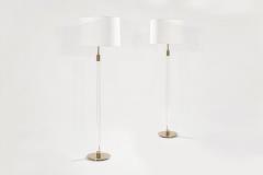  Hansen Lighting Co Glass Rod Floor Lamps by Hansen Lighting Co New York 1970s - 2196555