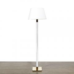  Hansen Lighting Co Mid Century Modern Translucent Lucite Polished Brass Floor Lamp by Hansen - 2704669