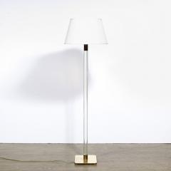  Hansen Lighting Co Mid Century Modern Translucent Lucite Polished Brass Floor Lamp by Hansen - 2704687