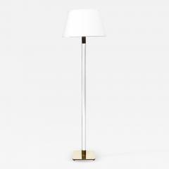  Hansen Lighting Co Mid Century Modern Translucent Lucite Polished Brass Floor Lamp by Hansen - 2709559