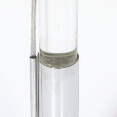  Hansen Lighting Co Mid Century Modernist Floor Lamp in Lucite Polished Nickel by Hansen - 4489793