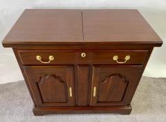  Harden Furniture Chippendale Style Cherry Wood Folding Cabinet or Serving Bar by Harden - 2865110