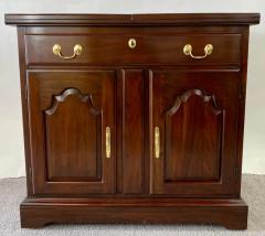  Harden Furniture Chippendale Style Cherry Wood Folding Cabinet or Serving Bar by Harden - 2865116