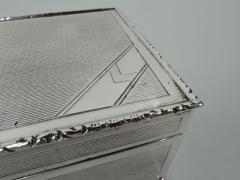  Harman Bros Super Stylish English Art Deco Sterling Silver Box - 3750566