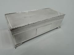 Harman Bros Super Stylish English Art Deco Sterling Silver Box - 3750569