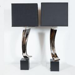  Harold Barr Richard Weiss Pair of Midcentury Weiss Barr Brutalist Table Lamps for Laurel Lamp Co  - 1483874