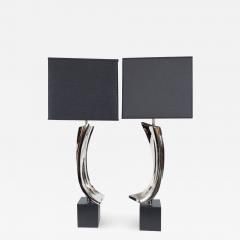  Harold Barr Richard Weiss Pair of Midcentury Weiss Barr Brutalist Table Lamps for Laurel Lamp Co  - 1486322