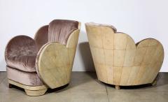  Harry Lou Epstein Furniture Co A Pair of English Art Deco Cloud Form Chairs - 3013371