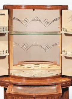  Harry Lou Epstein Furniture Co Art Deco Burr Walnut Cocktail Cabinet by Harry and Lou Epstein England - 4510040