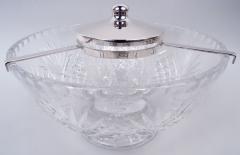  Hawkes Hawkes American Edwardian Sterling Silver Cut Glass Caviar Bowl - 4543055
