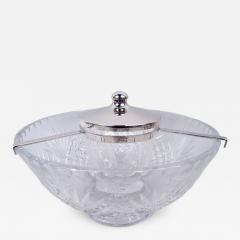  Hawkes Hawkes American Edwardian Sterling Silver Cut Glass Caviar Bowl - 4545640