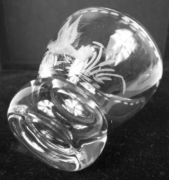  Hawkes Large Hawkes Sterling Silver Glass Duck Cocktail Shaker Cups - 4215199