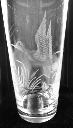  Hawkes Large Hawkes Sterling Silver Glass Duck Cocktail Shaker Cups - 4215200