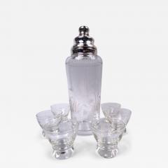  Hawkes Large Hawkes Sterling Silver Glass Duck Cocktail Shaker Cups - 4217456