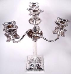  Hawksworth Pair of English Victorian Neoclassical 4 Light Candelabra 1882 - 4097561