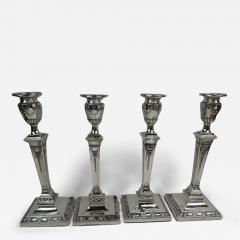  Hawksworth Set of 4 English Victorian Classical Candlesticks by Hawksworth Eyre - 3763699