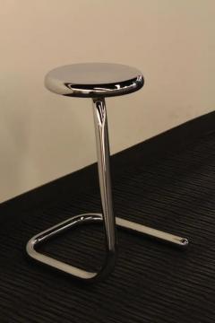  Haworth Design Studio Four Haworth Chromed Steel Paper Clip Stools 24 H Counter Height K700 1980s - 3511461