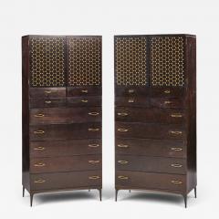  Haywood Wakefield Heywood Wakefield Contessa Mid Century Armoires Pair - 4817133