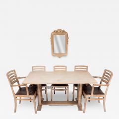  Heal s Heals Heal Son Ltd Heals Limed Oak Tilden Dining Table with Eight matching Chairs matching Mirror - 4206321