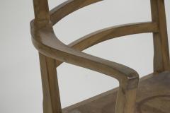  Heal s Heals Heal Son Ltd Heals attr A walnut desk chair or armchair with a rounded top and ladder back  - 4191807