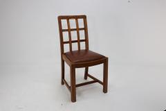  Heal s Heals Heal Son Ltd Heals of London attri A set of four Arts and Crafts Lattice back oak armchairs - 4191817