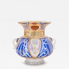  Heckert Glass Fritz Heckert F Heckert Orientalist Enamelled Glass Mosque Lamp - 4594899