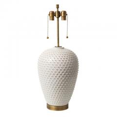  Hegnetslund Keramik Hegnetslund Table Lamps Ceramic White Textured Relief Signed - 2743147