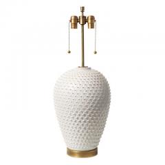  Hegnetslund Keramik Hegnetslund Table Lamps Ceramic White Textured Relief Signed - 2743155