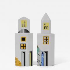  Heide Warlamis Heide Warlamis Postmodern Skyscraper Salt Pepper Shakers Vienna Collection 1990 - 4069921