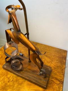  Heifetz MID CENTURY MODERNIST SCULPTURAL LEAPING DEER LAMP BY HEIFITZ - 1656778