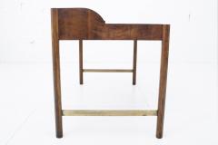  Hekman Furniture Company Hekman Walnut and Brass Roll Top Writing Desk - 1607018