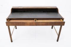  Hekman Furniture Company Hekman Walnut and Brass Roll Top Writing Desk - 1607019