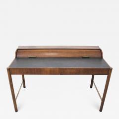  Hekman Furniture Company Hekman Walnut and Brass Roll Top Writing Desk - 1607735