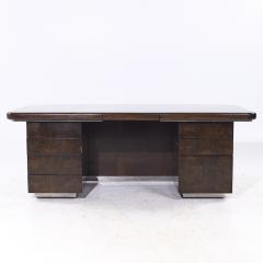  Helikon Helikon Mid Century Burlwood Executive Desk - 4015544