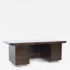  Helikon Helikon Mid Century Burlwood Executive Desk - 4016937