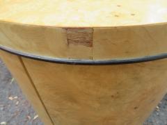  Henredon Furniture Fabulous Henredon Burl Olivewood Scene Two Round Drum End Table Modern - 1402663