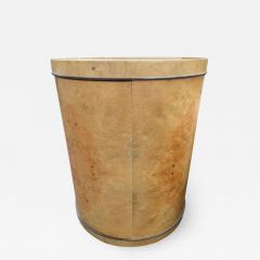  Henredon Furniture Fabulous Henredon Burl Olivewood Scene Two Round Drum End Table Modern - 1407309