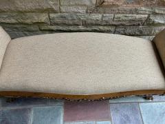  Henredon Furniture Handsome Henredon Louis XV style Upholstered Walnut Bench Mid Century - 4429207