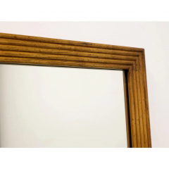  Henredon Furniture Henredon Artefacts Pair of Tall Narrow Oak Wall Mirrors Mid Century Modern - 2580990