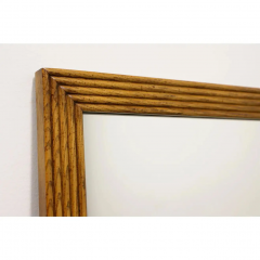  Henredon Furniture Henredon Artefacts Pair of Tall Narrow Oak Wall Mirrors Mid Century Modern - 2580991