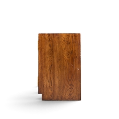 Henredon Furniture Henredon Campaign Mid Century Walnut and Brass Cabinet - 4742545