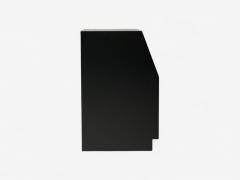  Henredon Furniture Henredon Mid Century Modern Black Lacquer Brass Campaign Nightstands 1960s - 4135883